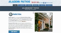 Desktop Screenshot of aladdinpatios.com